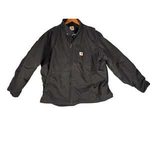 Carhartt Full Swing Armstrong Jacket Mens 2XL Black Duck Canvas 103370 001